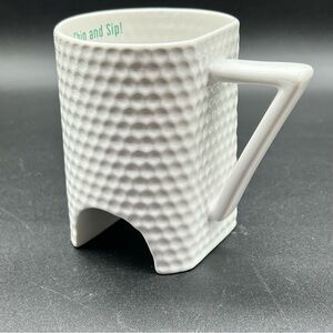 The Golf Mug - Golf Sports Textured Novelty Design - Made In 2017 By Ginger Fox
